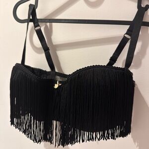 Playboy Lingerie Set – Sheer Fringe Statement – Like New